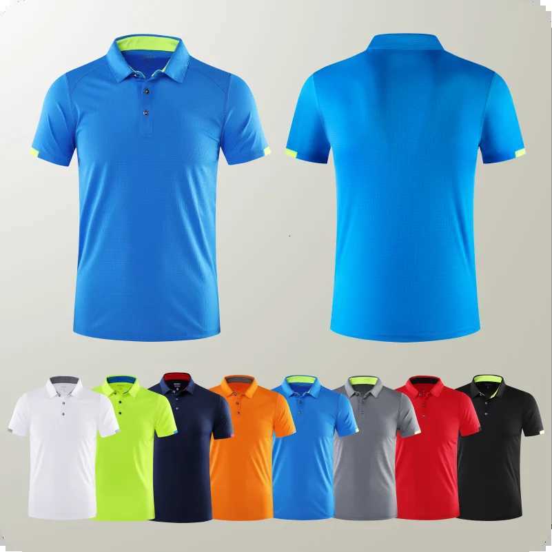 Chuick Drying Short Sleeved Polo Shirt Golf Company Group Brand Breathable Mesh Lapel Sports Short Sleeved 8 Colors Large 2024 XJ250804