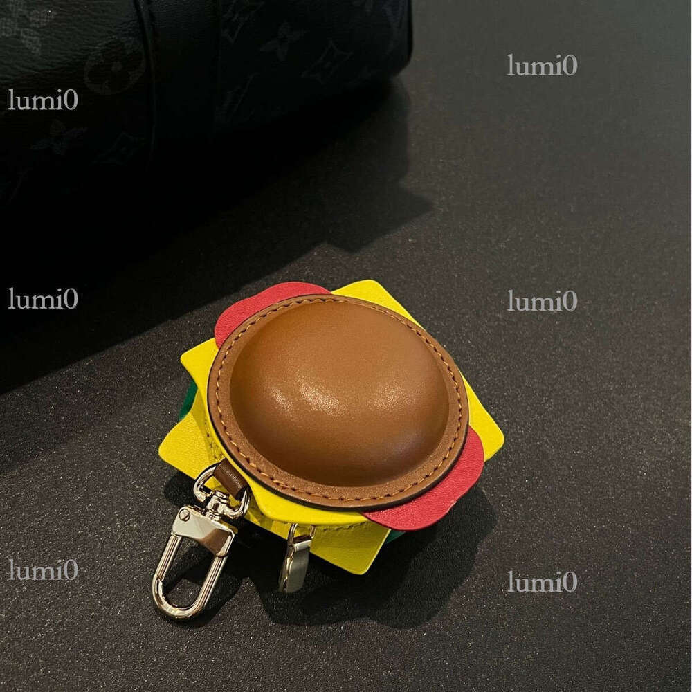 Lujia New Straight Mini Hamburger Unisex Small Waste Keychain Pendant Bag Accessory