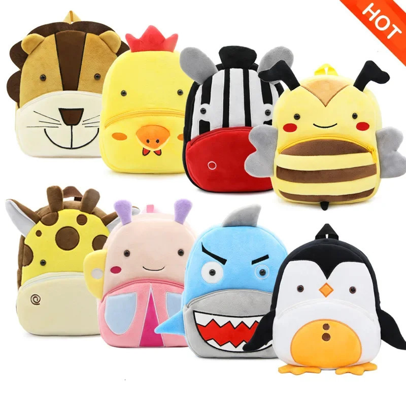 Cute Cartoon Animal Kids Mini Backpack for Girls Boys Kids Bag School Class Bags for Girls Toddler Backpack Child Butterfly Bag 250813