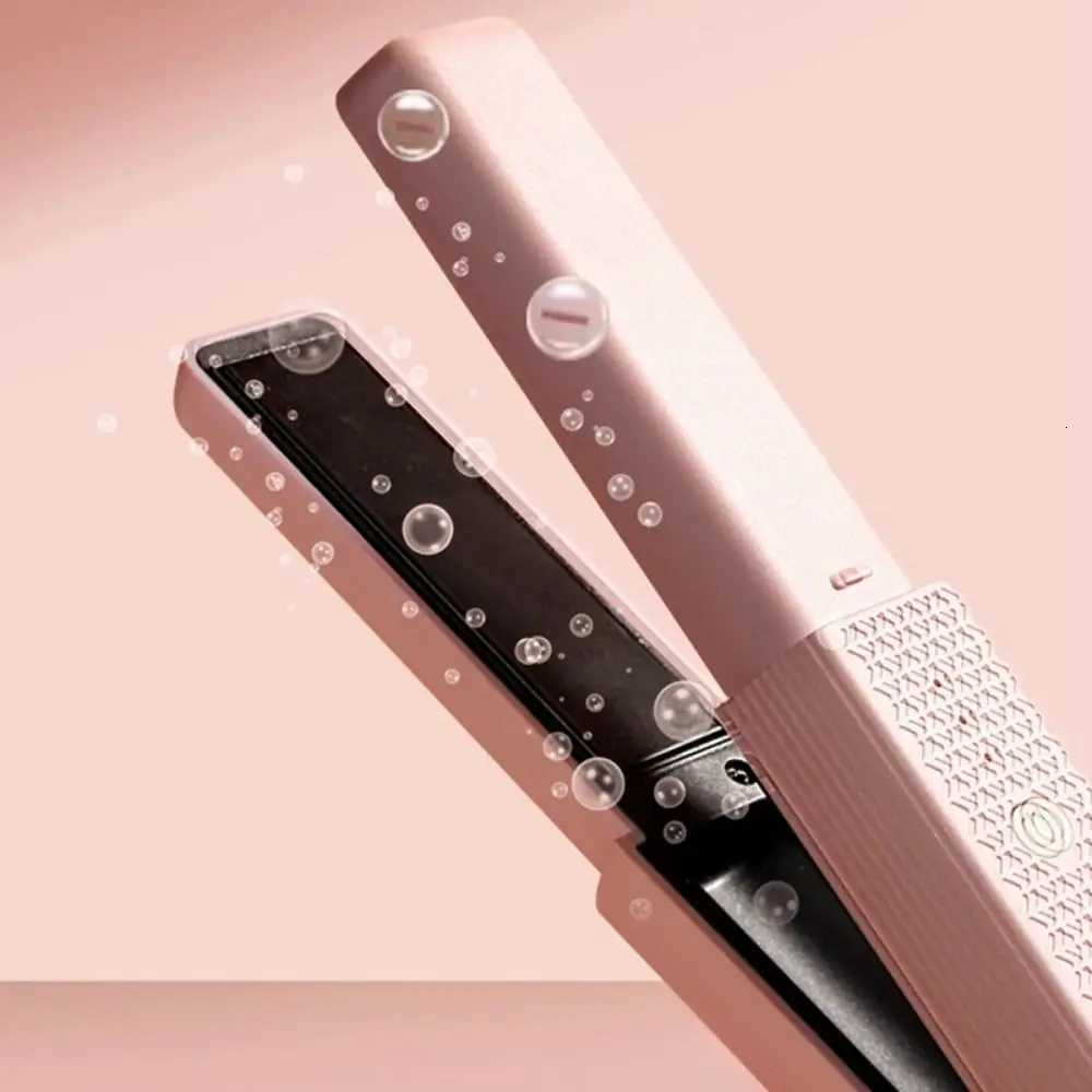Even Heat Distribution Mini Hair Straightener Anti-Burn No Damage To Hair 2 in 1 Hair Curler Cordless 3 Constant Temperature W250814