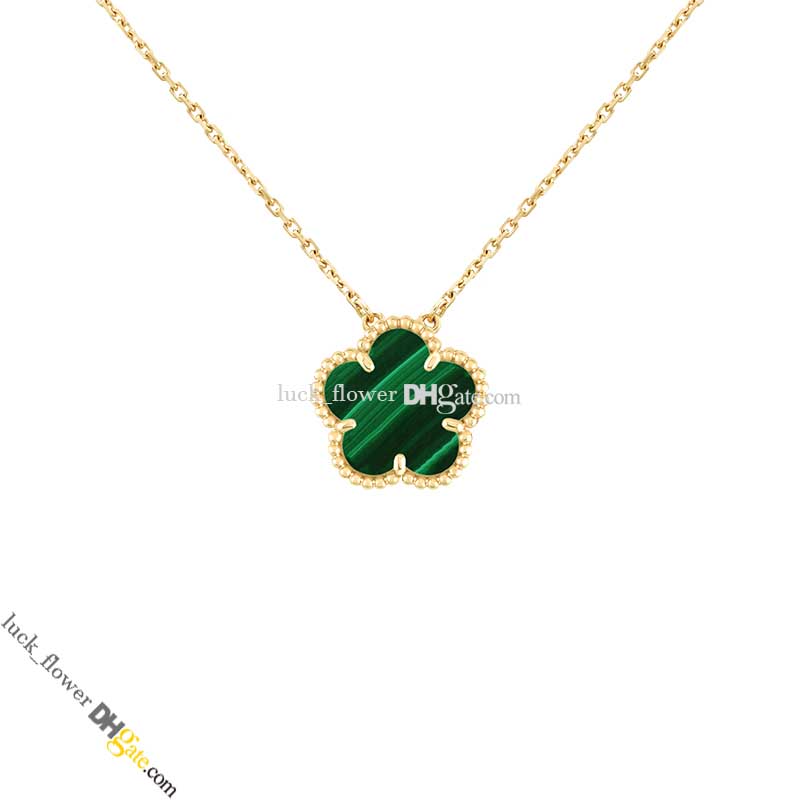 Alhambra Clover Necklace for Women, Hypoallergenic Agate Mother of Pearl Shell Inlay Pendant Necklaces, Lucky Four Leaf Charm Jewelry Gift