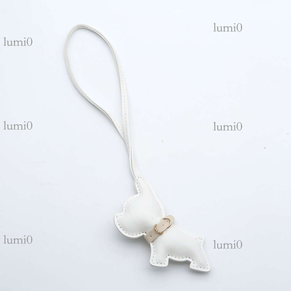 Hot Selling French PU Leather Bag Creative Bulldog Accessories Couple Puppy Car Hanging Ornament Pendant