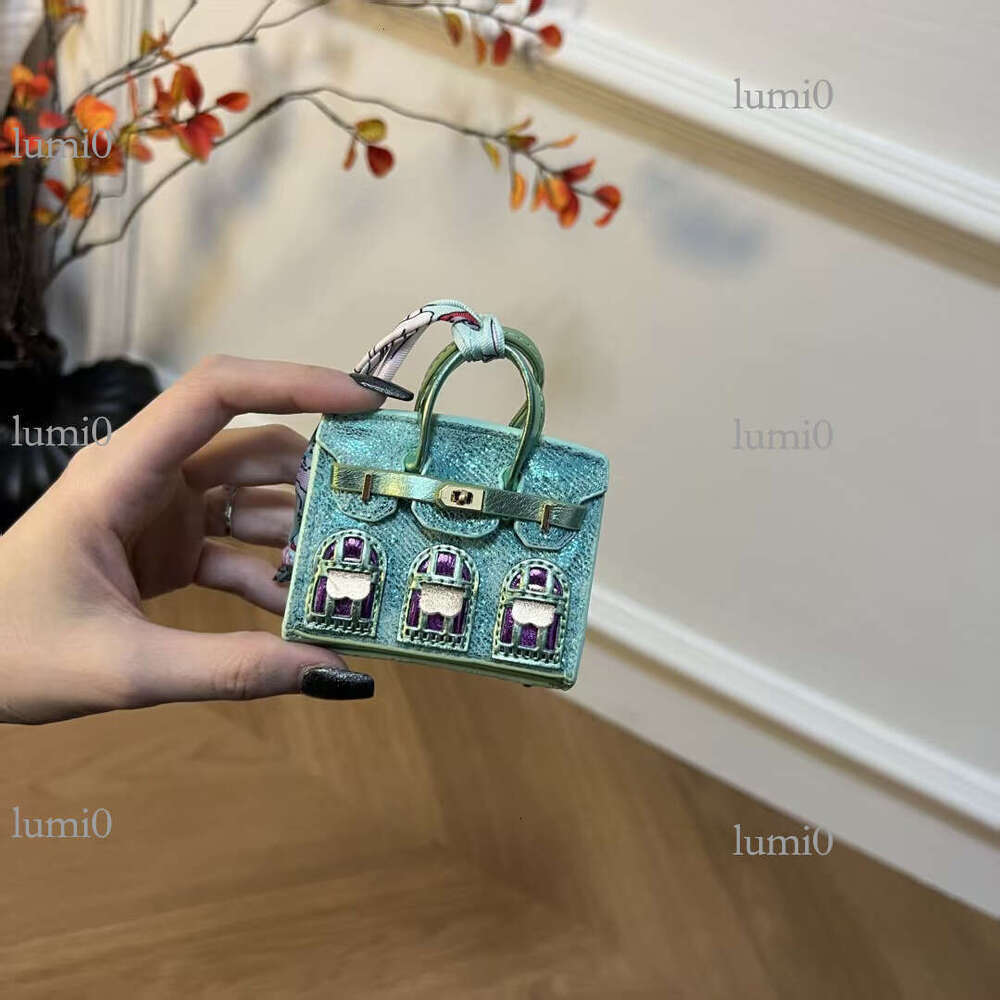 New Fashion House Cute Mini Creative Earphone Storage Lipstick Bag Pendant