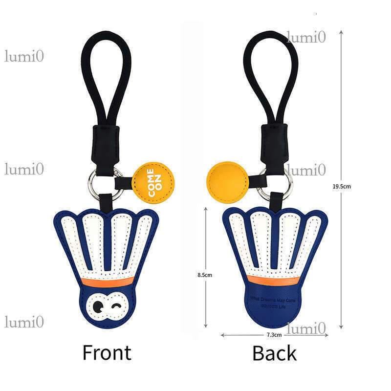 Creative Keychain Simple Cartoon Table Tennis Badminton Boxing Sports Event PU Pendant Small Gift