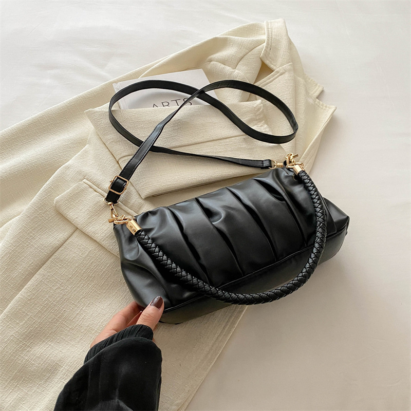 Luxury Brand Designer Bag French Niche Design Bag For Women 2024 Hot-Selling Single Shoulder Crossbody Bag High-Quality Texture Pleated Underarm Cloud