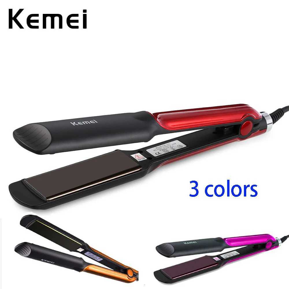 Kemei KM-531 Professional Hair Straightener Titanium Portable Fashion Style Plate Perm Flat Hair Iron Wet / Dry Hair Styling W250814