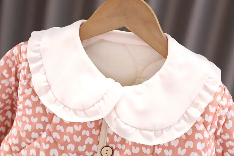 Babys Set Winter Cotton Suits for Girls Cotton-padded Jacketstrousers for Autumn Winter Infants Children Thickened Loungewear 250813