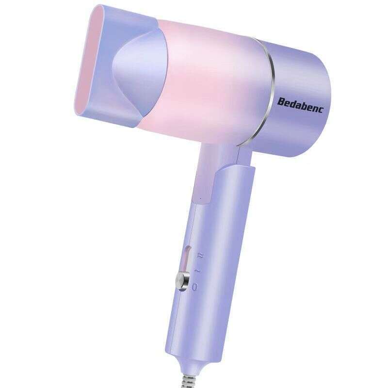 Customizable Household Small Power Heater 3 Speeds Portable Foldable Blue Light Hair Blow Dryer