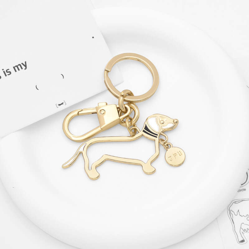 Cartoon Cute Abstract Sports Happy Puppy U-shaped Best Friend Bag Keychain Pet Pendant