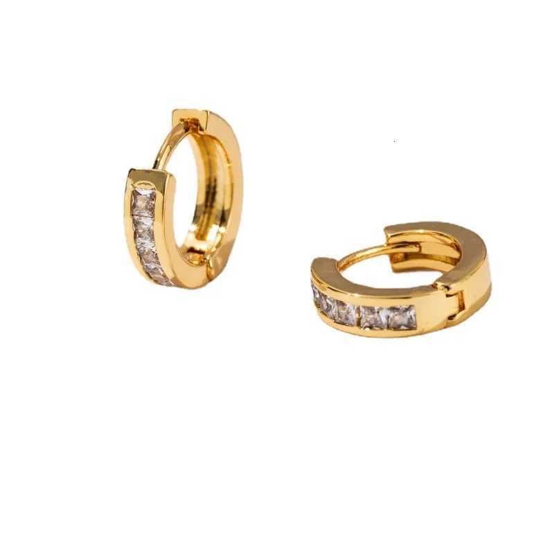 10mm Circle CZ Zircon Hoop Earrings for Women Bohemian Gold Color Silver Color Small Round Earrings Fashion Girl Jewelry XJ250814