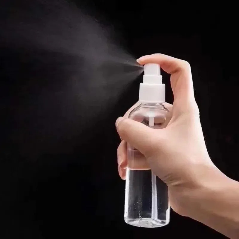 1050120ml Travel Refillable Bottles Dispenser Portable Transparent Plastics Spray Bottle PET Cosmetics Water Alcohol Container 250813