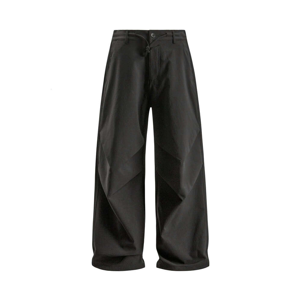 American Style Paratrooper Wrinkle Unisex Trendy Loose Straight Wide-Leg Casual Long Pants B5