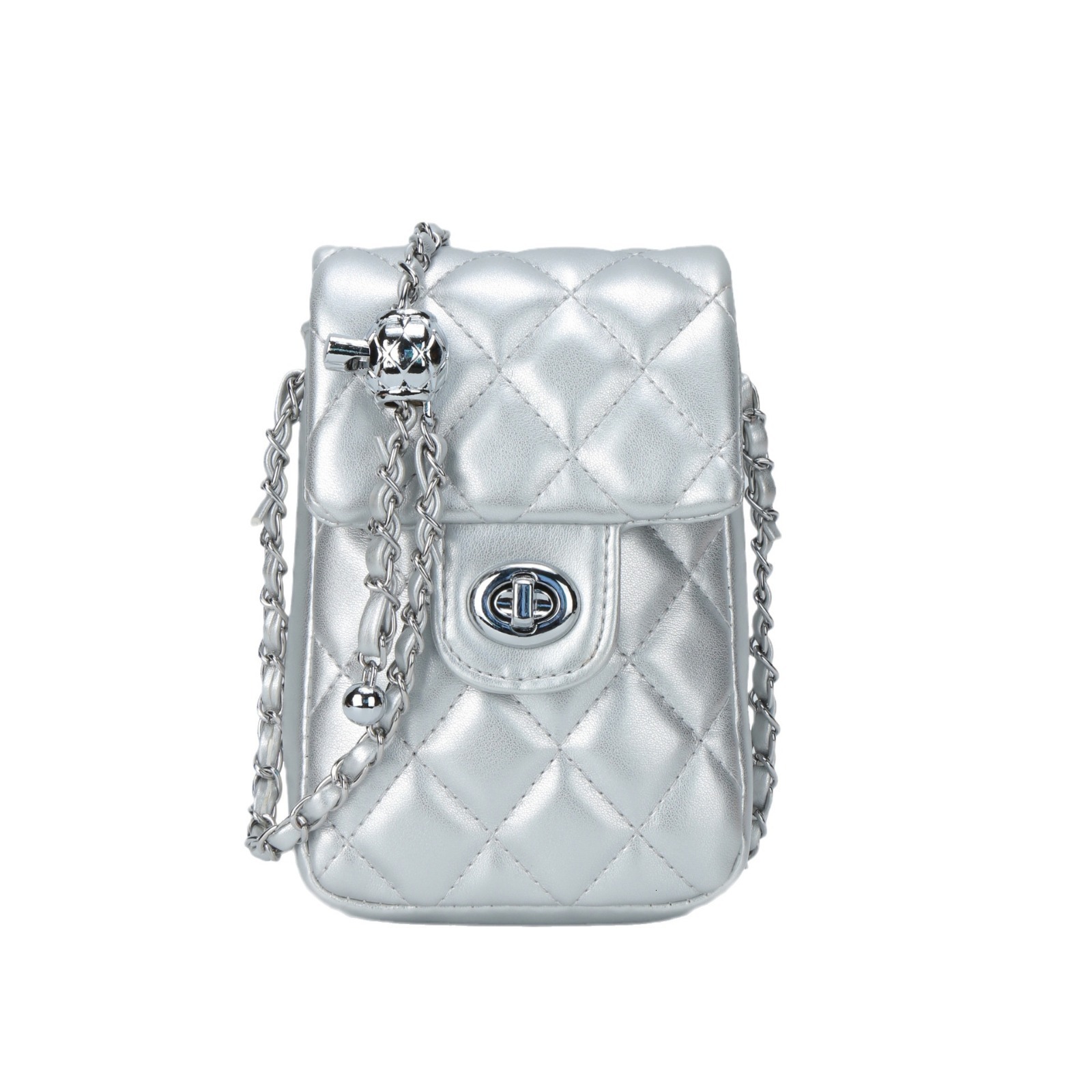 Luxury Brand Designer Bag 2025 New Summer New Bag Women's Diamond Chain Small Style Fashion Single Shoulder Bag Trendy Crossbody Phone Bag