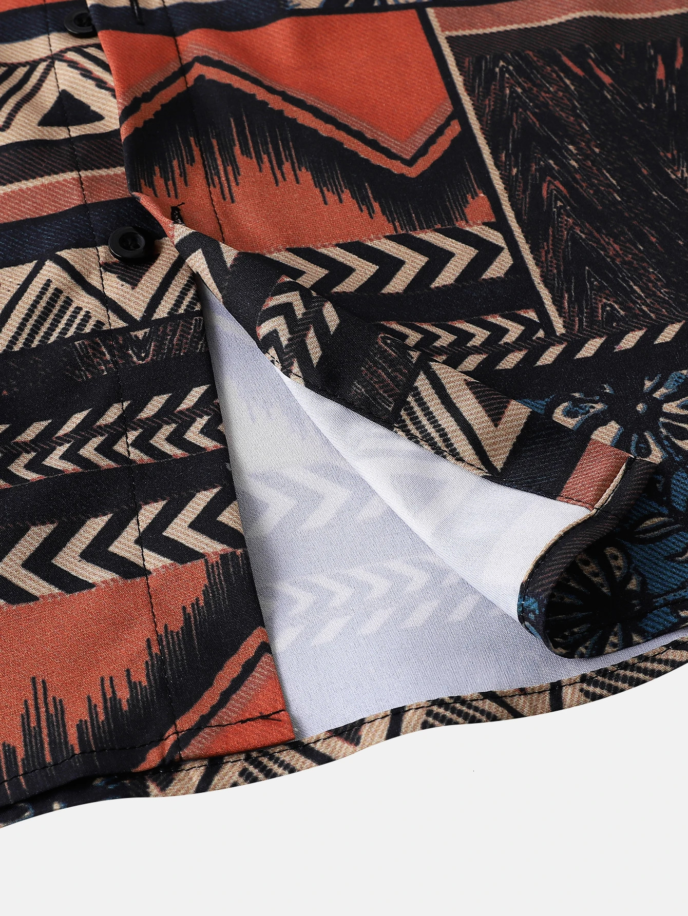 Bohemian style Mens Summer Short Sleeve Printed Shirt Thin Beach Clothing Casual 250808