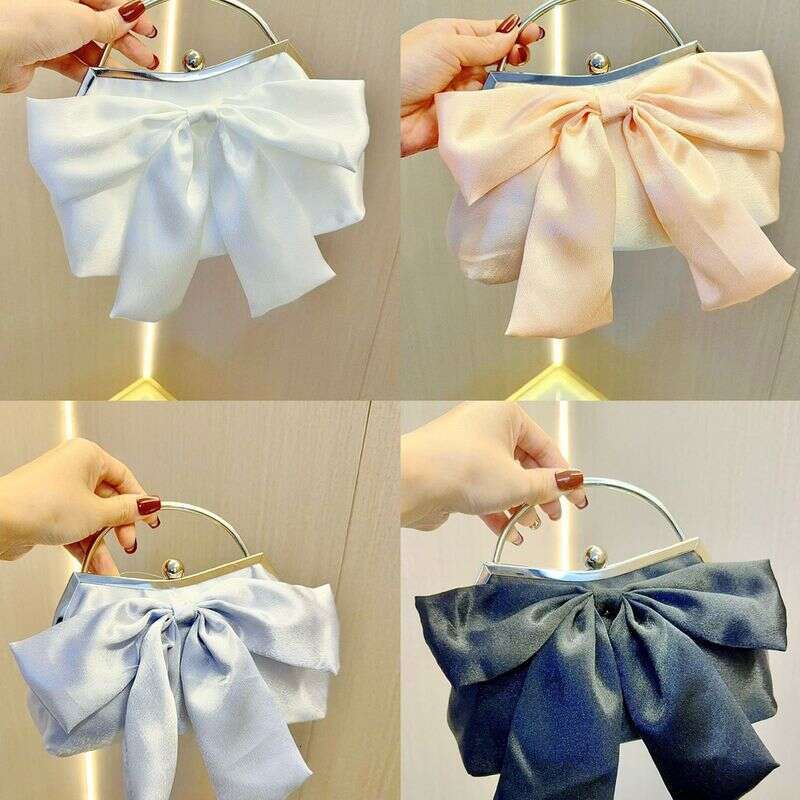 Hot Selling White Wedding Banquet Handbag Fairy Evening Clutch High-end Dress Chain Bag