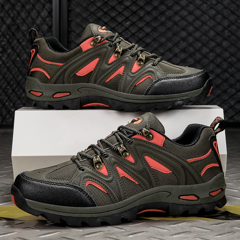 Men's mountaineering 2025 new anti-skid wear-resistant outdoor hiking travel shoes shock-absorbing professional trekking