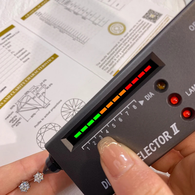 KNB 0.1CT-2CT D Color Lab Created Diamond Certified Stud Earrings for Woman Gift 925 Sterling Silver Wedding Jewelry 250807