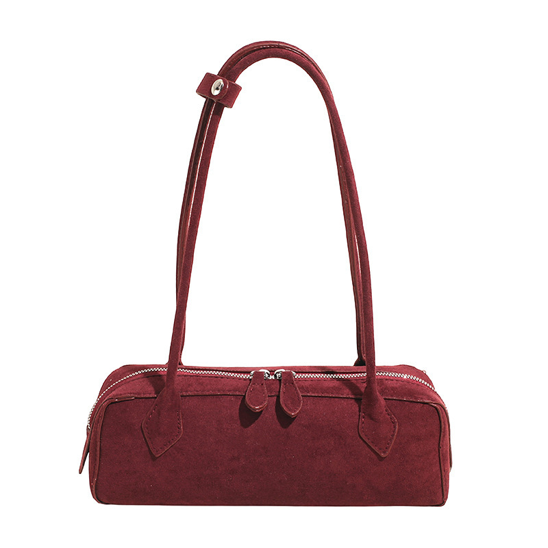 2025 New Designer Underarm Bag Retro Suede Shoulder Bag