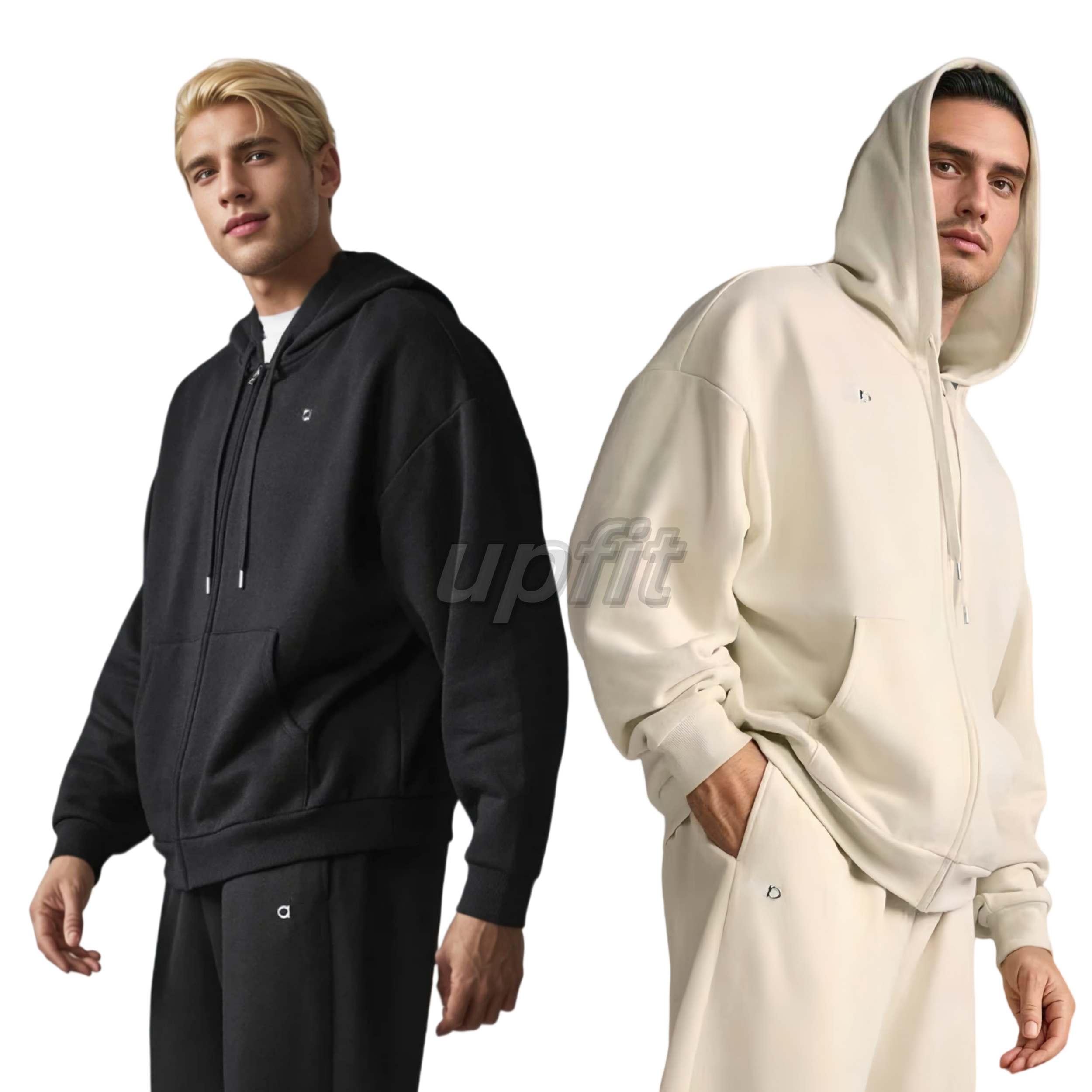 10A Top Breathable Men Solid Fall Full Zipper Hoodie Coat Athletic Casual T-shirt Basic Underwear Comfort Sports Lounge Socks Pants sets aloness Men Hoodie Jacket