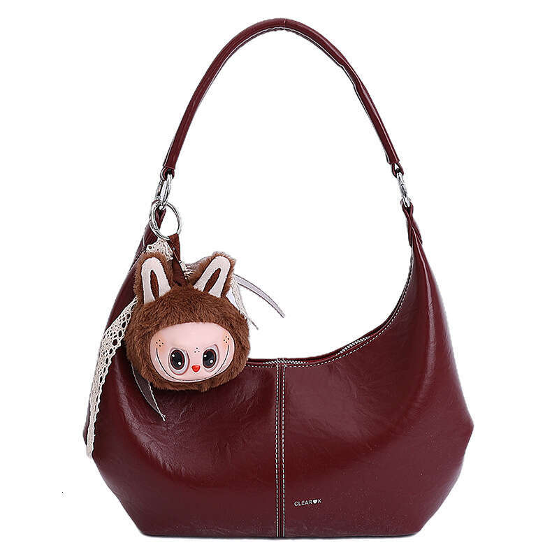 2025 New Women's Versatile Soft Leather Underarm High-End Single Shoulder Stylish Crossbody Bag