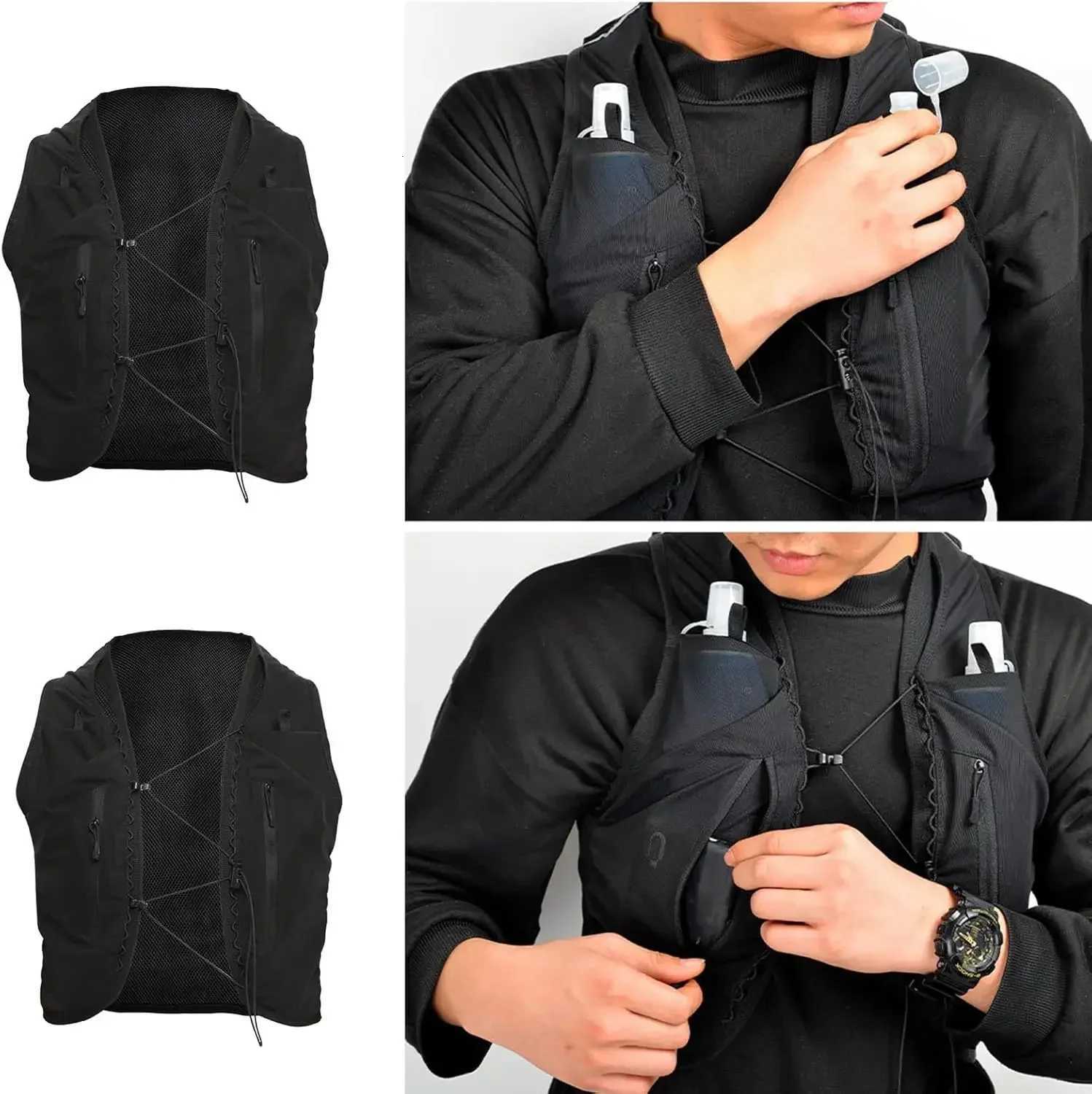 Hydration Vest Pack with 12 kets with Internal for Small Its Phones Walts Keys and Towel for Jogging Biking Hiking Y250814