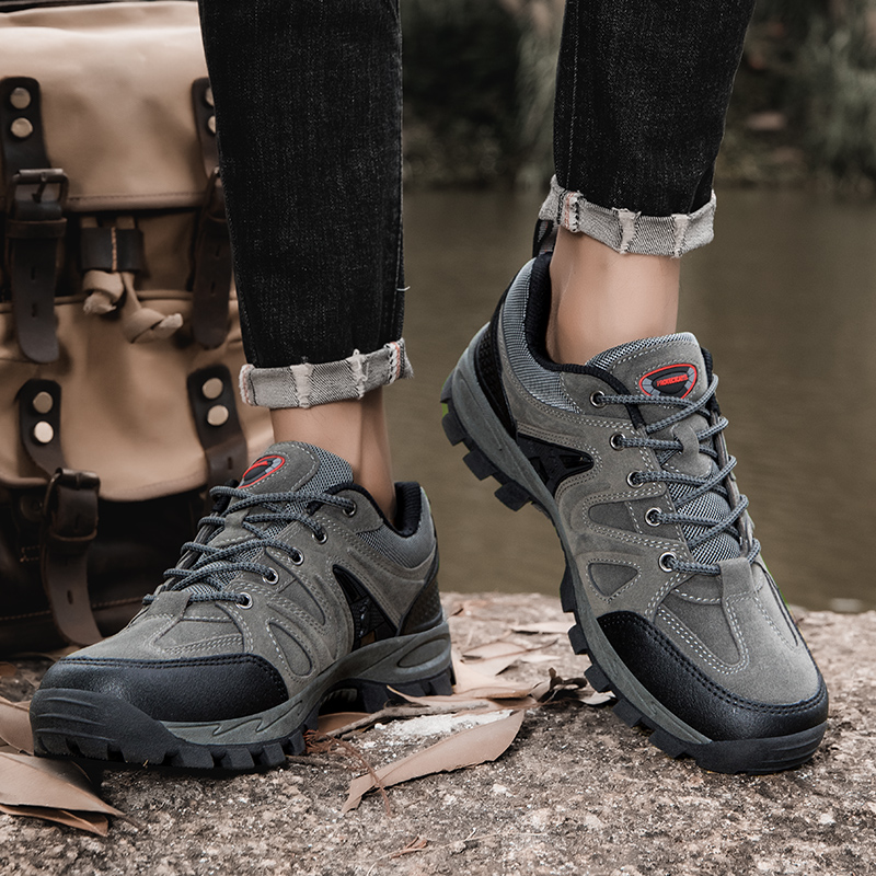 Paul Camel man for Spring and Autumn Casual Sports Mountaineering Hiking Anti-Slip Durable Vintage English Style Work Shoes