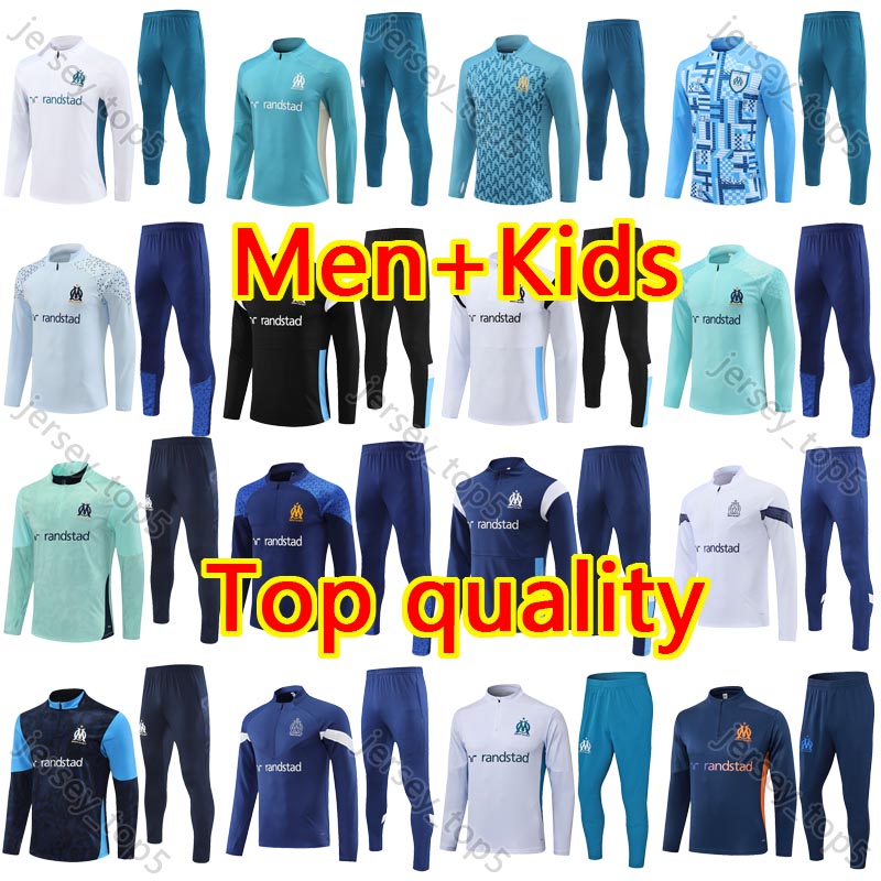 2025 26 kids men Mmarseille tracksuits GREENWOOD BALERDI MarseilleES survetement 25 26 soccer Training Olympique OM tracksuit football Sportswear jogging kits