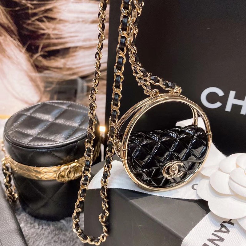 New designer circular crossbody bag wallet Lipstick bag diamond patterned shoulder bag chain bag fashionable high-end fashion women bag