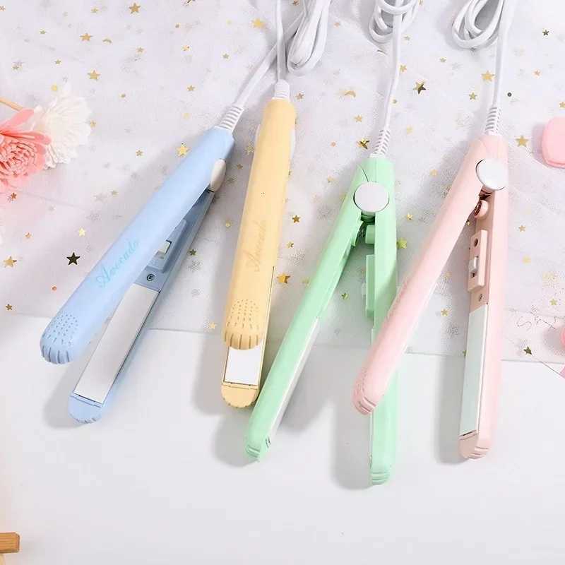 Small Power Cartoon Hair Straightener Curler Flat Splint Ironing Board Bangs Fluffy Ceramic Professional Ladies Styling Tools W250814