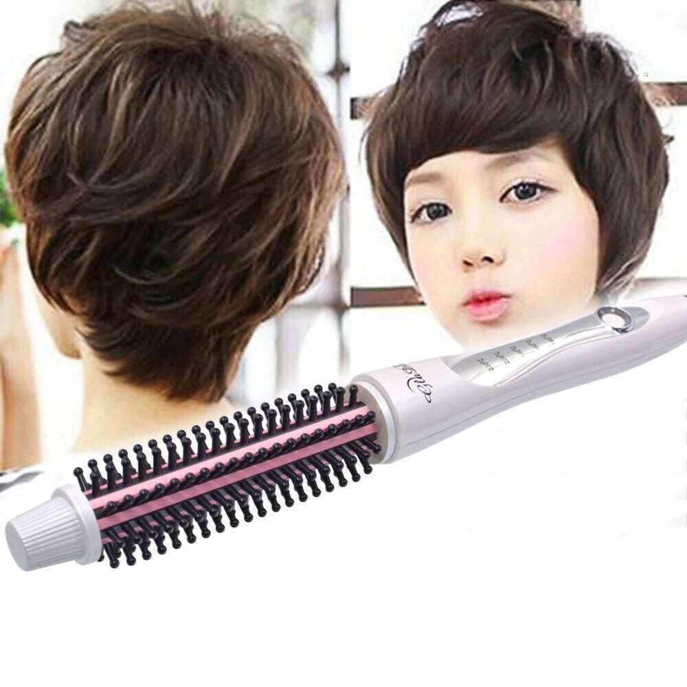 Straightening Brush Hot Heating Straight Styler Corrugation Curling Iron Hair Curler Comb