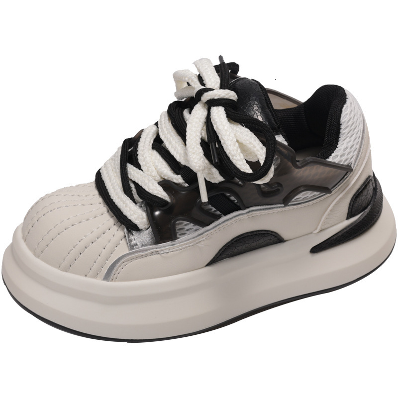 2025 new designer niche thick soled fashionable shoes breathable skateboard shoes