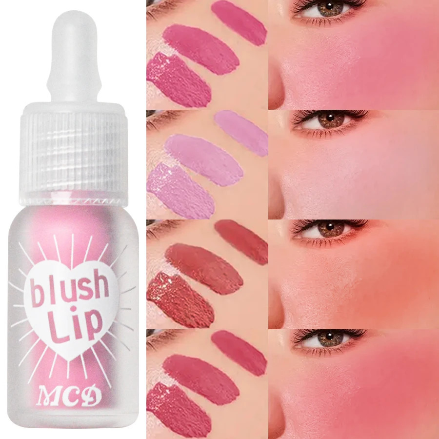 Matte Liquid Blush Velvet Blusher Orange Peach Face Pigment Lasting Beauty Natural Cheek Tint Cream Blush Makeup 250813