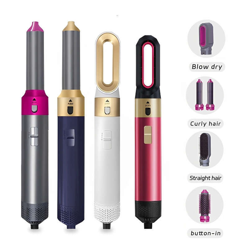 5-In-1 Dryer Hot Air Brush Multi-Functional Hair-Friendly Straightening And Dual-Use Large Waves Hair Styling Curling Iron Fully Automatic