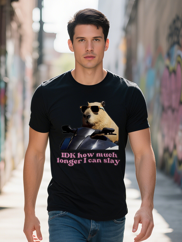 Casual Round Neck T-Shirt Print Design Men's Top a Gift for Men f71c4