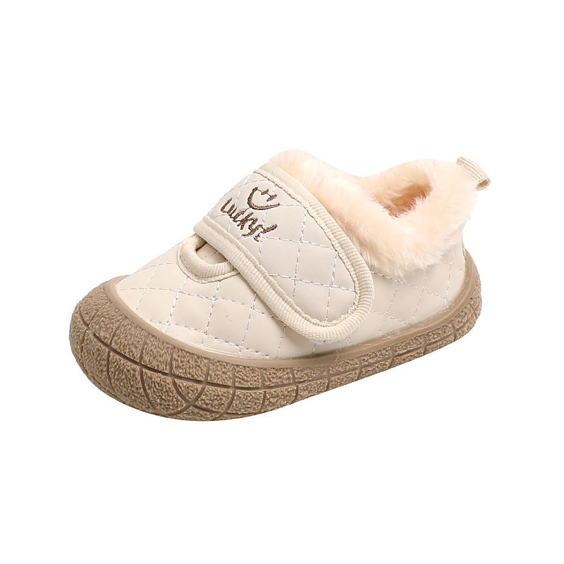 Toddler Walking Shoes Infant Cotton Shoes Warm Kids Winter Casual Cartoon Furry Shoes Kidsnest Girl Boy Anti-slip Soft Sole Baby Shoes Sizes US1C-US8C