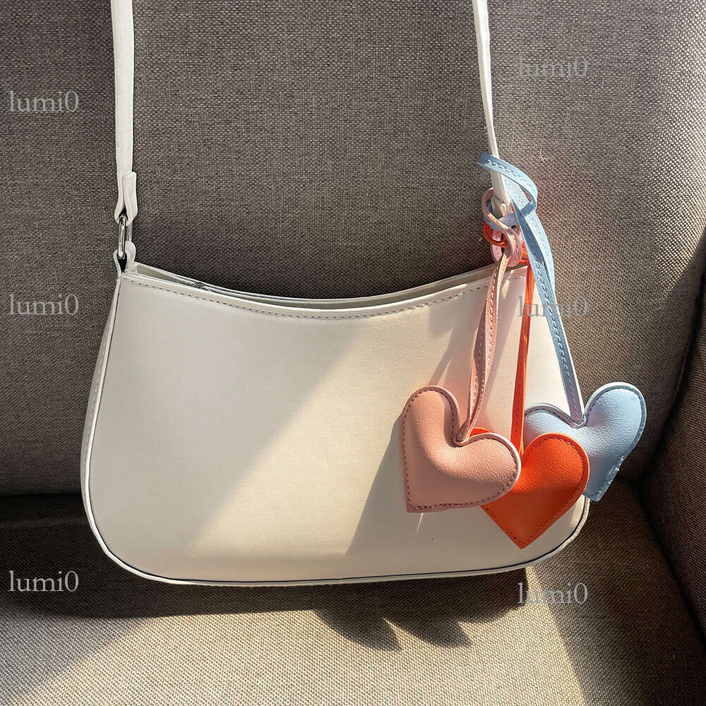 Creative PU Leather Simple Love Heart Bag Clothing Accessories Couple Pendant Ornaments