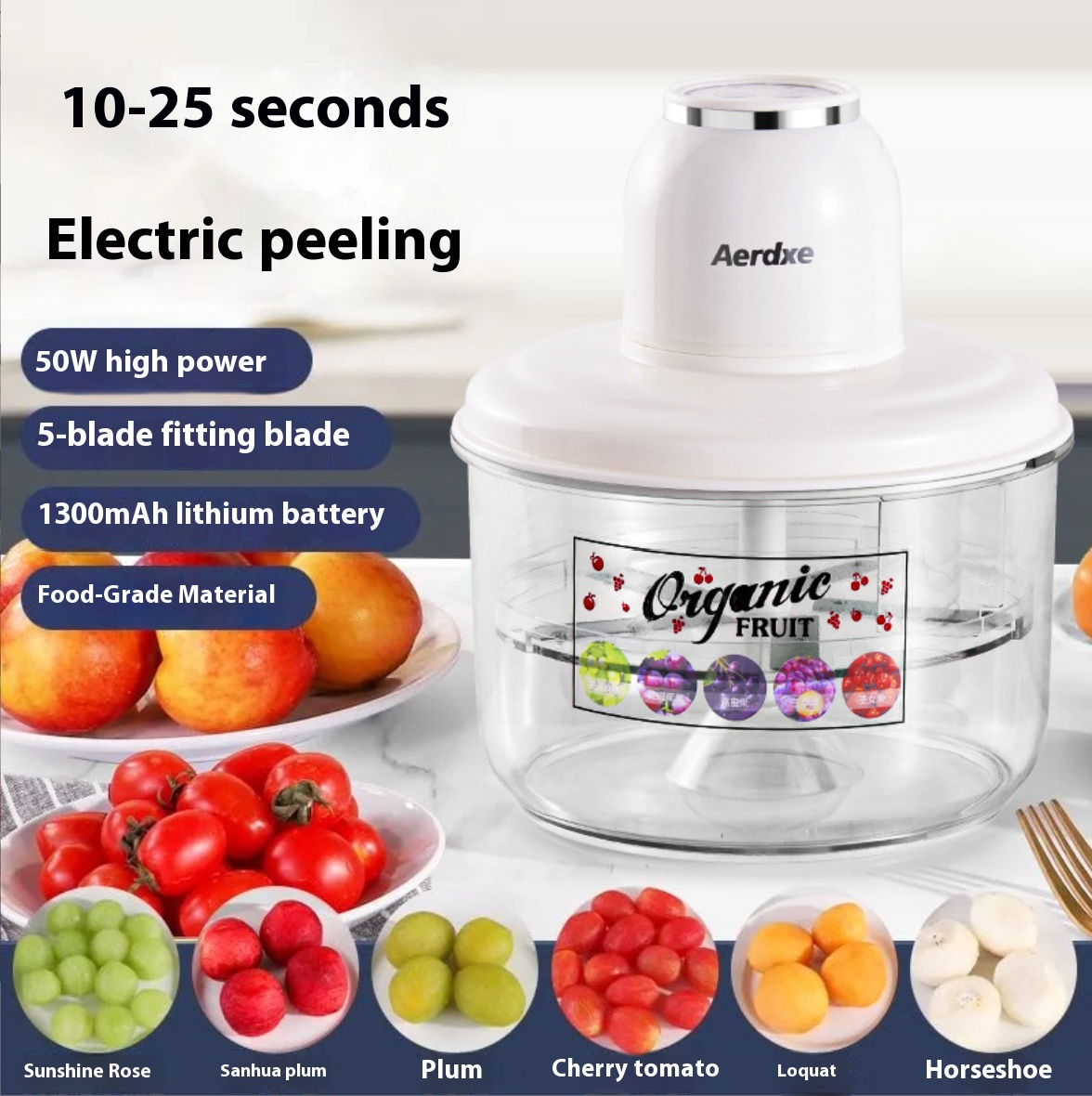 Peeling machine automatic household electric fruit peeler green lifting peeling machine artifact