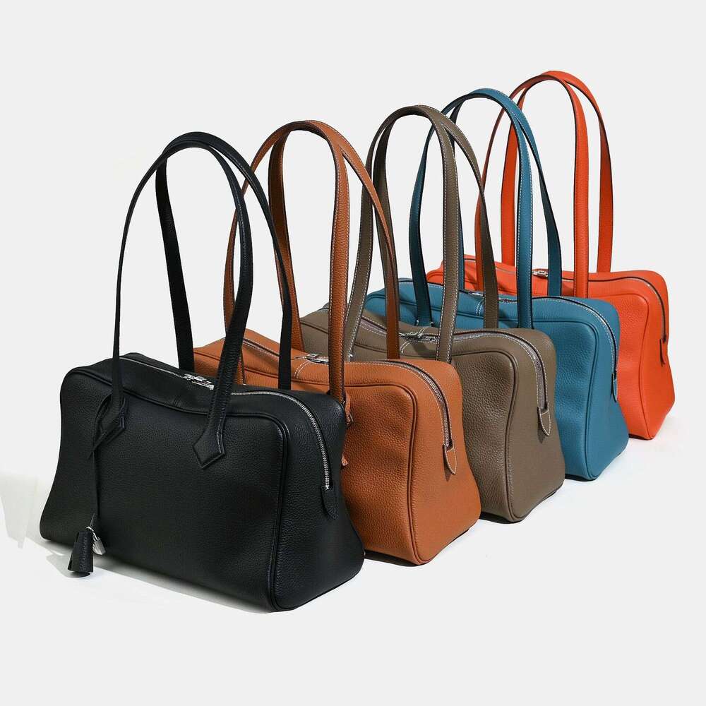 Designer Bag Tote Bag Shoulder Bag 2025 New Top Layer TC Victoria 35 Tote Bag Fashion Versatile High-End Genuine Leather Women's Handbag