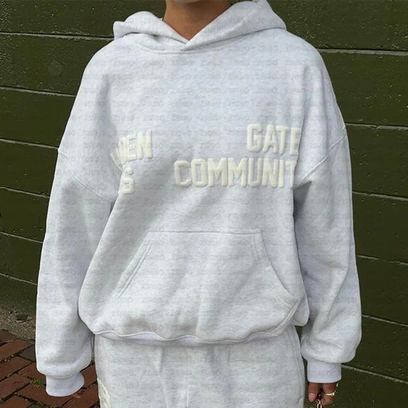 Men Women Hoodie Pants Unisex Sportswear Pullover Top Sweatpants Jacket Clothes Harajuku Sweatshirt Streetwear Couple Coat Suit 250813
