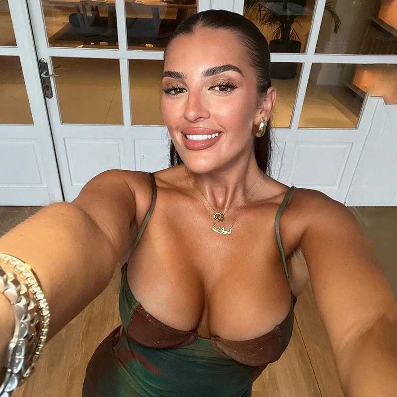 Summer Women Vintage Tie Dye Print Maxi Dress Sexy Backless Cleavage Body-shaping Spaghetti Strap Party Dress XJ250814