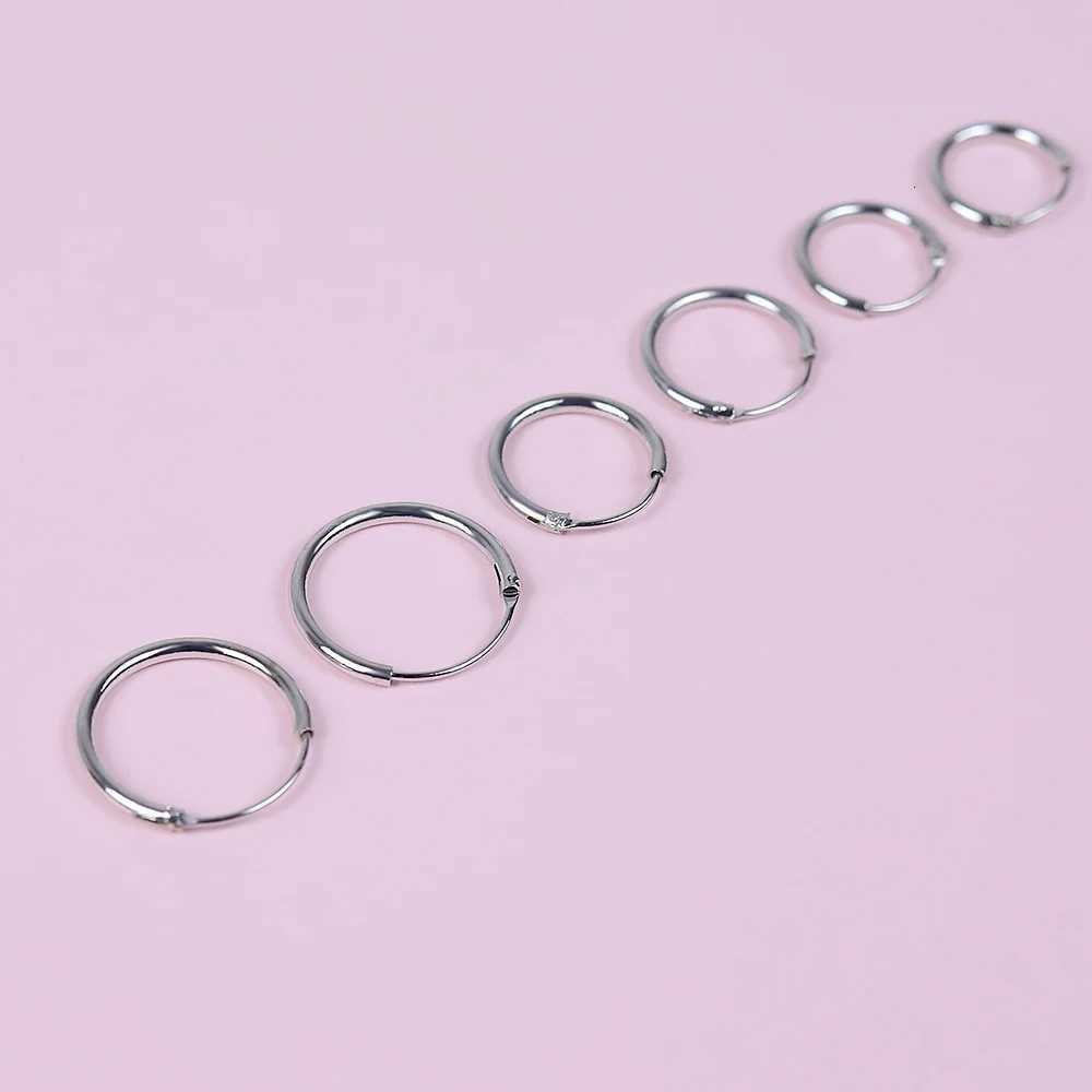 3 Pair/Set Fashion Punk Women Girl Simple Round Circle Small Ear Stud Earrings Punk Hip-hop Hoop Earrings Jewelry XJ250814