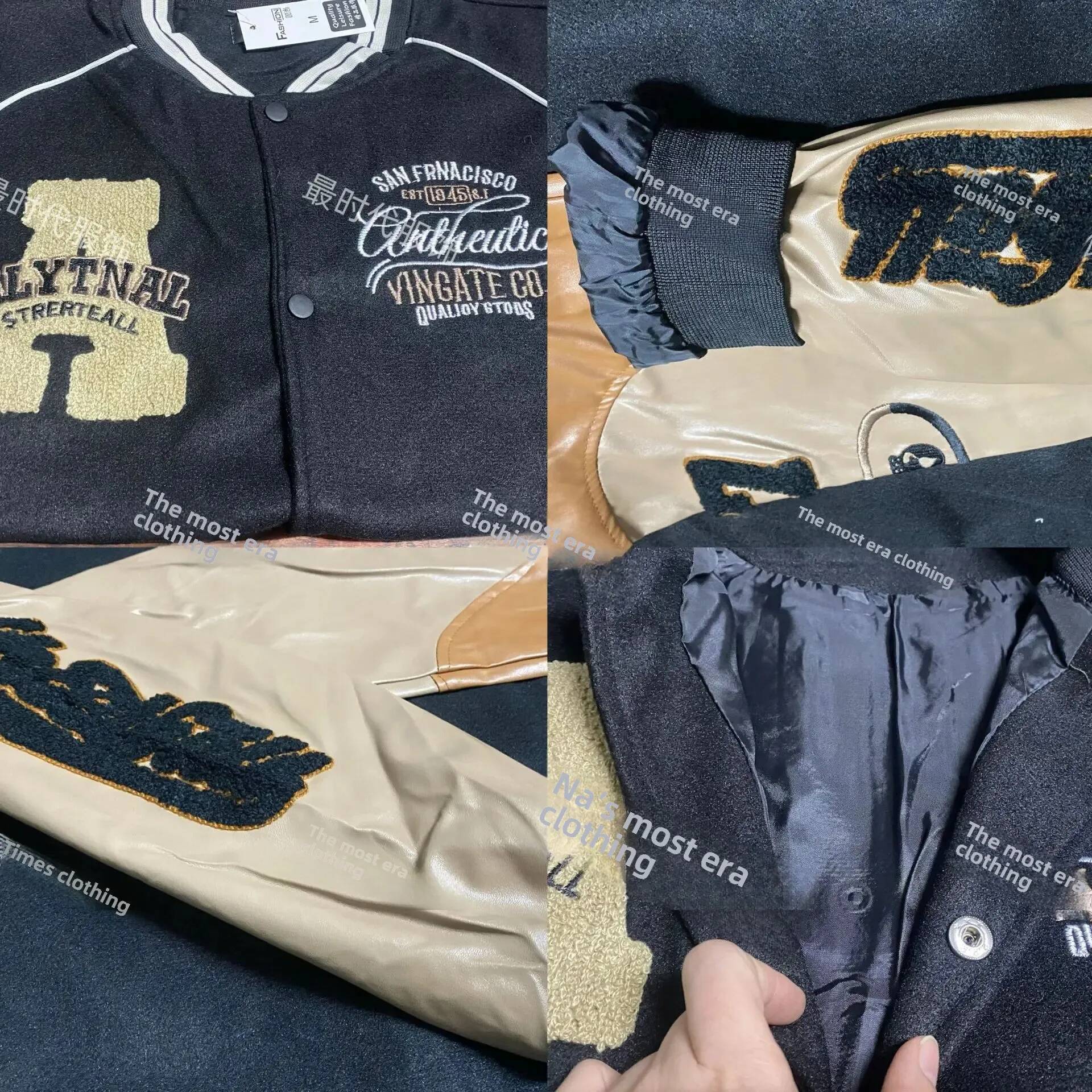 American Style Trendy Brand Men's Baseball Cap Embroidered Loose Fit Patchwork Casual Jacket For Couples Spring Au