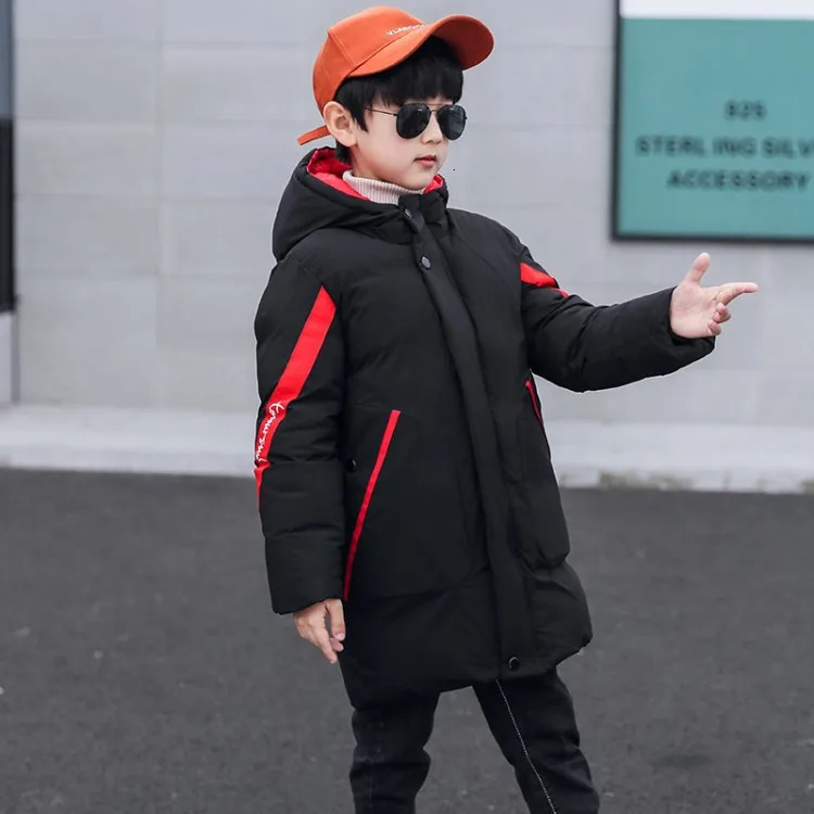 5-14 years old boys coat winter childrens down padded jacket boys casual outerwear cotton-padded jacket 120-170cm 250813