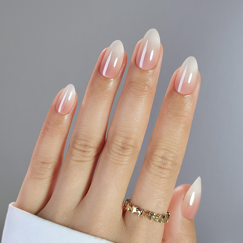 Fashionable Short-Coffin Style White French Tip Fake Nails Kit | Easy Application DIY Acrylic Gel-On Artifical Toenail Tools