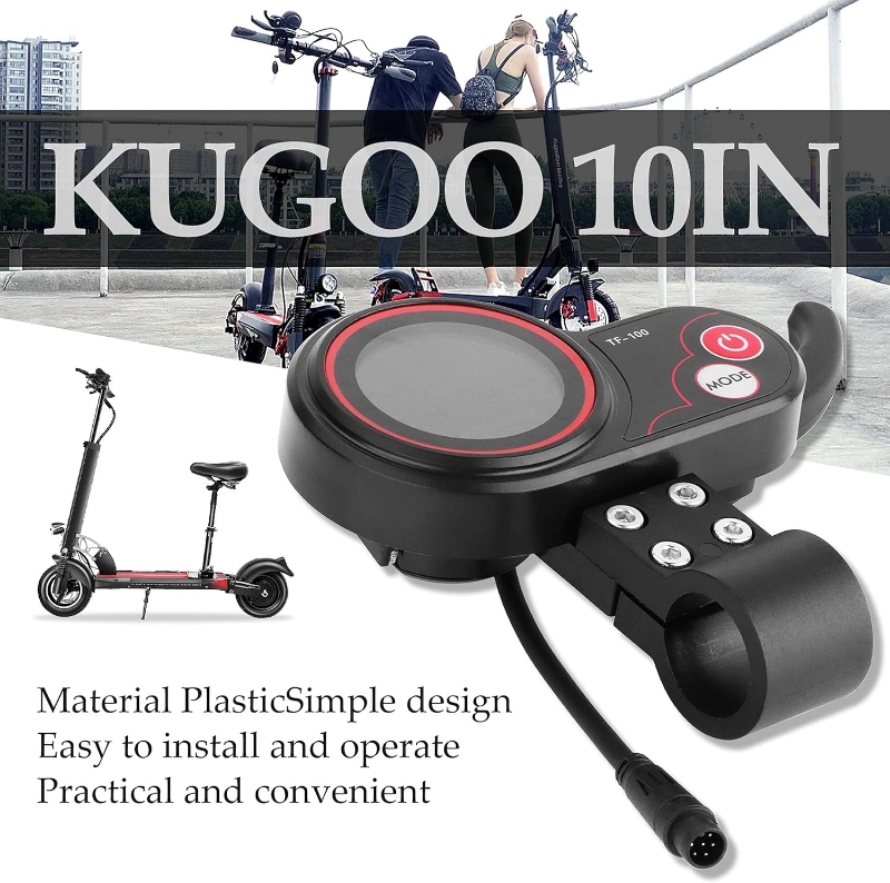 Electric Thumb Throttle with Display 48V/36V TF-100 -5pin/6pin Electric Display Panel Compatible with KUGOO M4/M2 Electric Scooter Controller