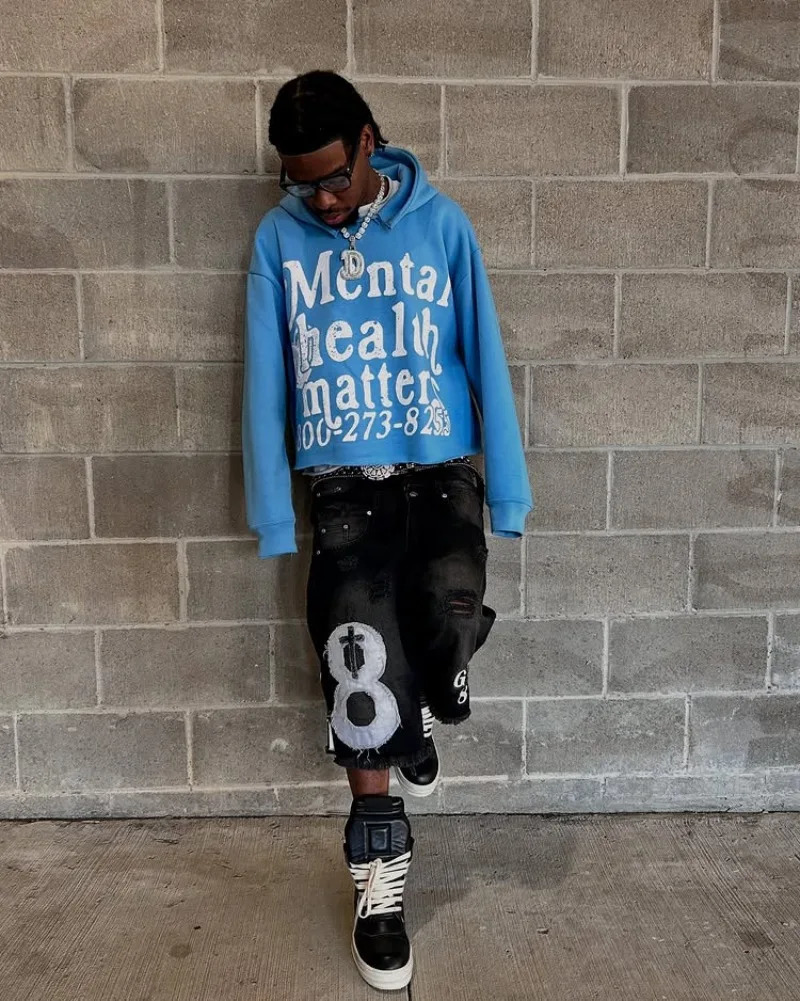 Y2K Streetwear Men Women Oversized Hoodie American Retro Letter Graphic Print Pullover Sweatshirt Urban Casual Instagram Tops 250813