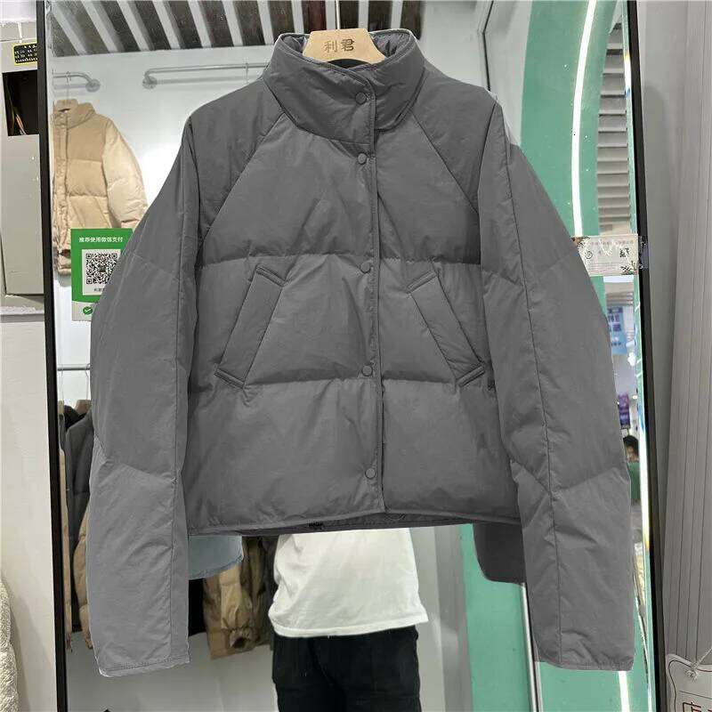 Winter Down Cotton Coat Women Solid Color Loose Padded Jacket Puffer Parkas Casual Female Zipper Thickening Warm Outwear