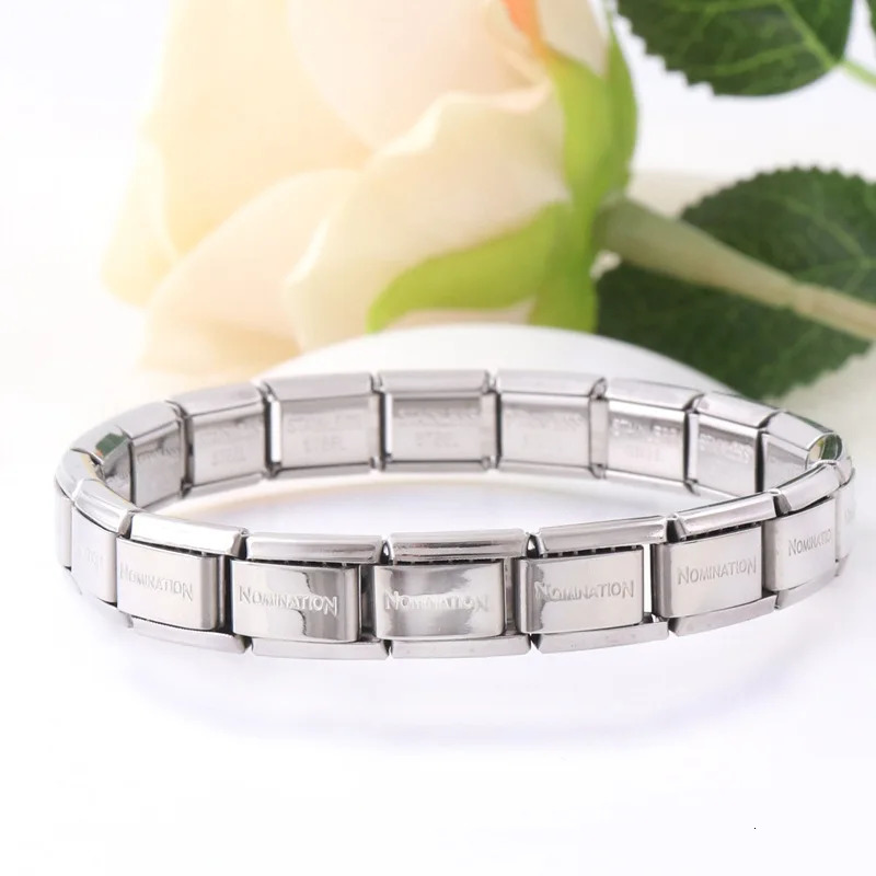 Simplicity Trend italian Charm Bracelet Metal Adjustable Bracelet for Women Men Unique Y2k jewelry HUANZHI 250812