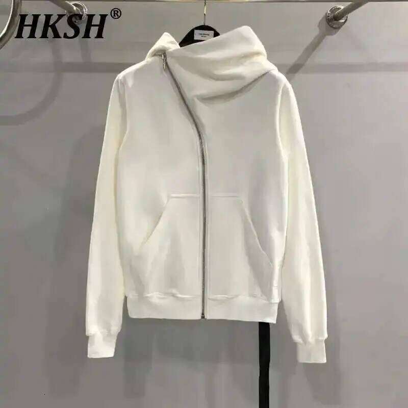 HKSH Men's Tide Punk Dark Autumn Winter New RO Style Wizardry Zipper Women's Fashion Cotton Sweatshirt Chic Coats Hoodies Hk0530