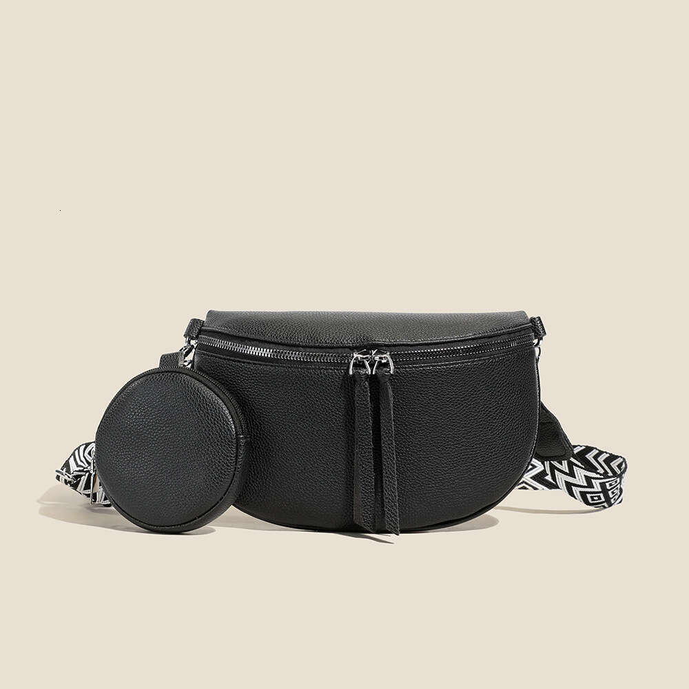 New Soft Leather PU Chest Waist wallet Fashion Women's with Coin Purse Casual Wide Strap Single Bags Designer Women Shoulder Crossbody Bag